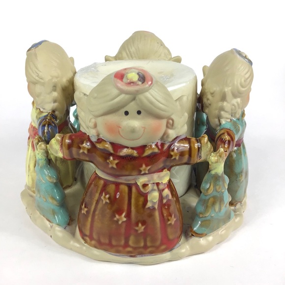 jcpenney Holiday Angel Candle Holder Circle Of Friends Ceramic Poshmark